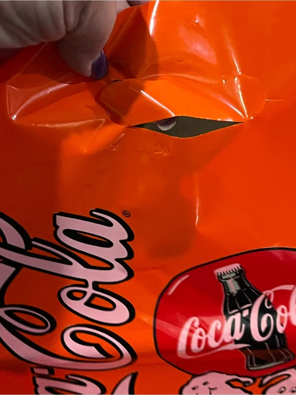 Vintage Coca Cola Orange Promotional Party Bags Halloween Treat Bags 1997 set 5